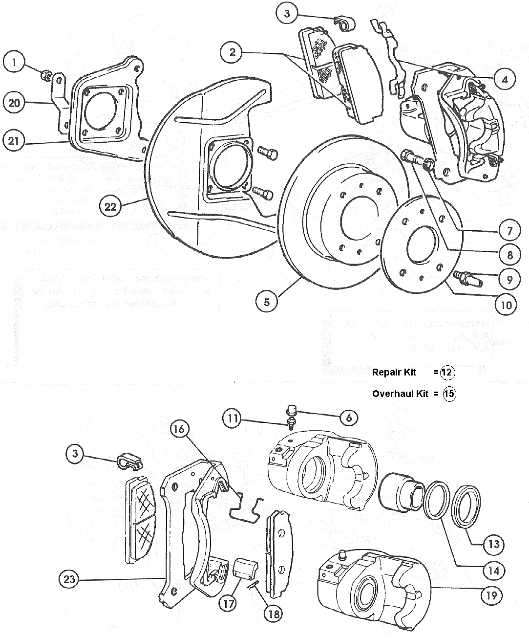 Brake, Front Brake Discs & Callipers – 1966-84